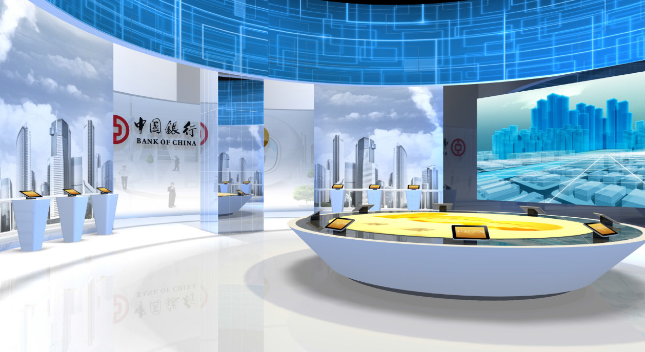 中国银行国际金融展展台设计